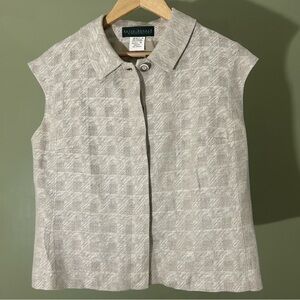 Beautiful Harve Benard Women's Sleeveless Top Size 14 Ivory